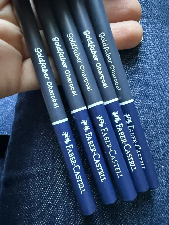 Juego de 5 lápices de carbón Faber Castel Goldfaber mejores para dibujar Foto 4 de 4