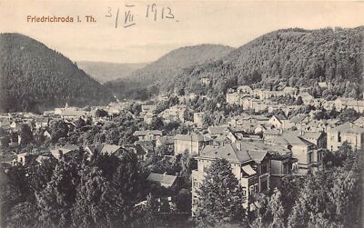 L083 Germany Friedrichroda i. Thür. 1913 vintage postcard