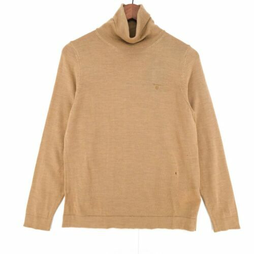 Pull Monte Carlo En Laine Mélangée - Col V à Carreaux Marron Et Gris - Taille 64 - Neuf Avec étiquette