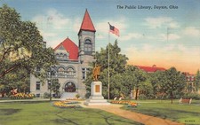 William McKinley Statue Patriotic Flag US President Republican Vtg Postcard T3