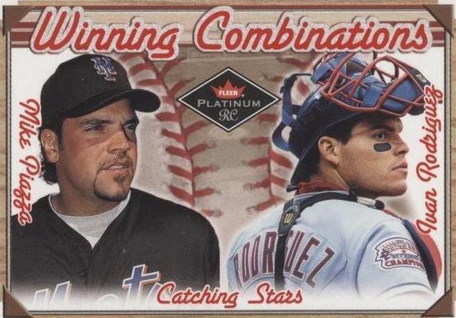 2001 Fleer Platinum - Ivan Rodriguez Mike Piazza #18 WC - 1 of 1