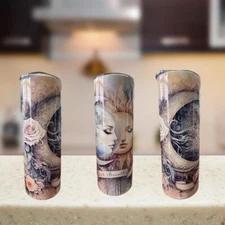 Just Breathe Magical Handmade Designed 20oz Tumbler.