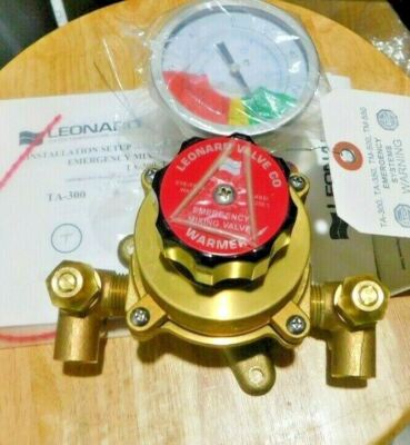 LEONARD VALVE  TA-300,  1/2'' Sweat Inlet Type Emergency Mixing Valve,NEW