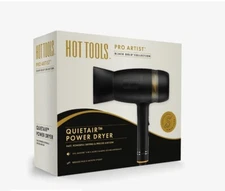 Hot Tools Pro Artist Black Gold Quietair Power Dryer | Powerful Zen Drying...