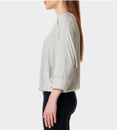 Sweaty Betty Grey Marl Tori Drawstring Top Size XS - Boxy RRP £55 Fab Condition - Picture 5 of 6