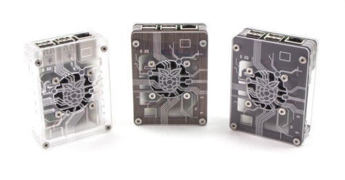 Zebra Virtue Case ~Wood Mist~ for Raspberry Pi 4, 3, B and B+ with Fan - Picture 6 of 6