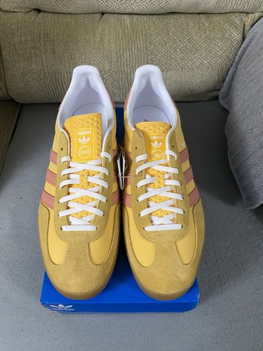 Adidas Originals Gazelle Indoor Semi Spark Wonder Clay Trainers BNIB Size 11uk - Picture 7 of 19