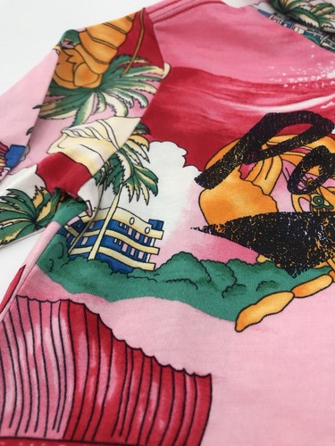 POLO Ralph Lauren Sweatshirt Boys Size 4/4t Tropical Beach Lobster Pink Red - Picture 4 of 12