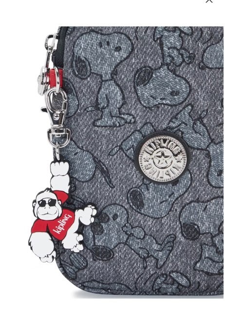 KIPLING X PEANUTS ELVIN Snoopy Dog Mini Nylon Shoulder bag
