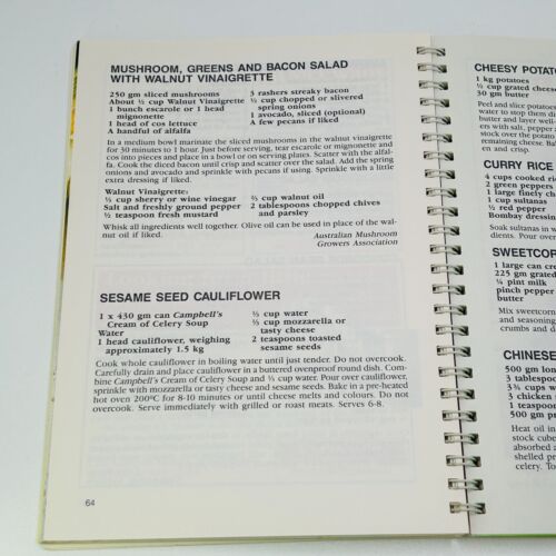 The Royal Children's Hospital Auxiliary Cookbook Vintage Spiral Bound c1980s - Picture 10 of 14