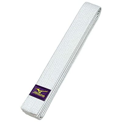 JAPAN MIZUNO Judo weißer Gürtel (Twill Stoffgürtel) (Größe 2 / 235 cm) 5593
