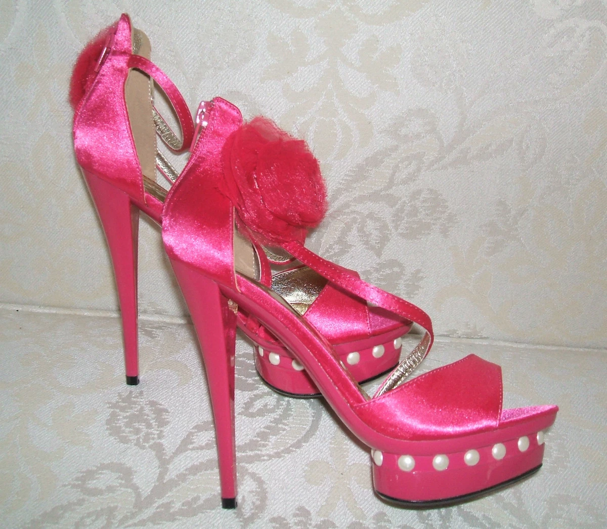 Fuschia pink shoes for deals wedding