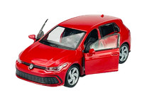 Welly VW Volkswagen Golf 8 GTI ROT 1:34 DIE Cast Metal Model NEW IN BOX 43823