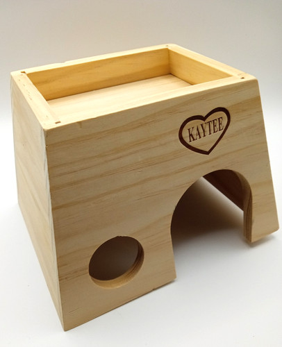Kaytee Woodland Get-A-Way Small Animal Hamster/Mouse House Hideout Wood Sz. Med.