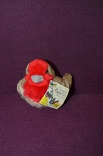 Wild Republic House Finch Audubon Plush Bird Sound Works Tags Stuffed Vtg 5" Y9