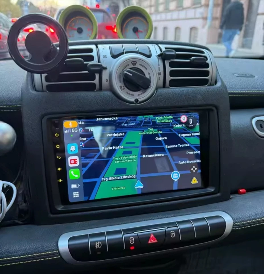 AUTORADIO/STEREO 2 DIN DEDICATO PER SMART 451 9 POLLICI ANDROID- NAVIGATORE-... - Immagine 2 di 4