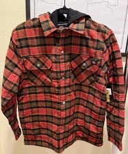 Dickies Quilt Lined Woven Twill Jacket, Red/Black, Boys Large 12Y-14Y , NWT