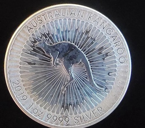2019 Kangaroo Australia Perth Mint Bullion Rare Vtg-0.999 Silver 1 Oz Art Coin