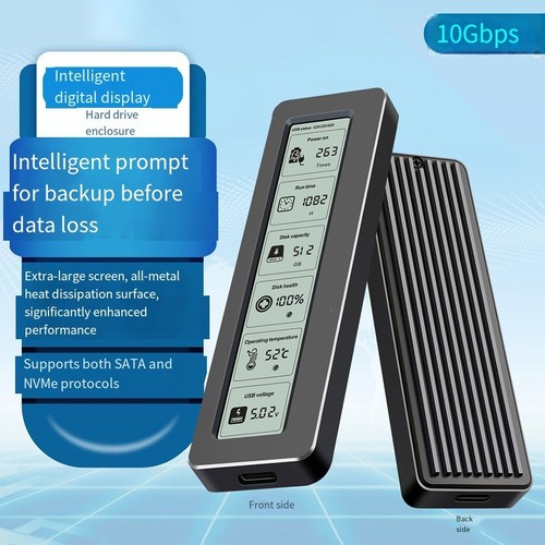 Fast Transfer M 2 SSD Enclosure with LCD Display and Broad Compatibility - Photo 4/20