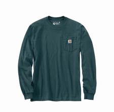 NWT Men  s Medium LOOSE FIT Long Sleeve CARHARTT Heavyweight Pocket T-shirt