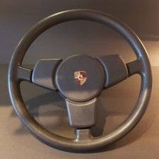 Porsche 911 Lenkrad  Ø 380 mit original Nabe + Prallplatte mit orig. Metall Logo