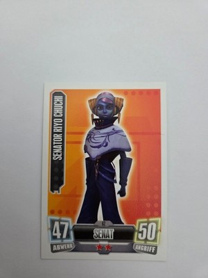 Star Wars Topps Force Attax Senator Ryo Chuchi 62 Senat Karte