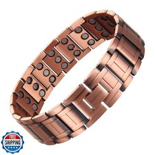 MagEnergy 3X Magnetic Copper Bracelet for Men,99.99 Pure Copper Magnetic Bra