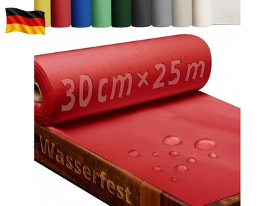 DecoHomeTextil Tischläufer Rolle Tischdeckenrolle Vliesstoff Vlies Rot 0.3 x 25 