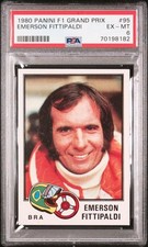 1980 Panini F1 Grand Prix 95 Emerson Fittipaldi Psa 6 Figure