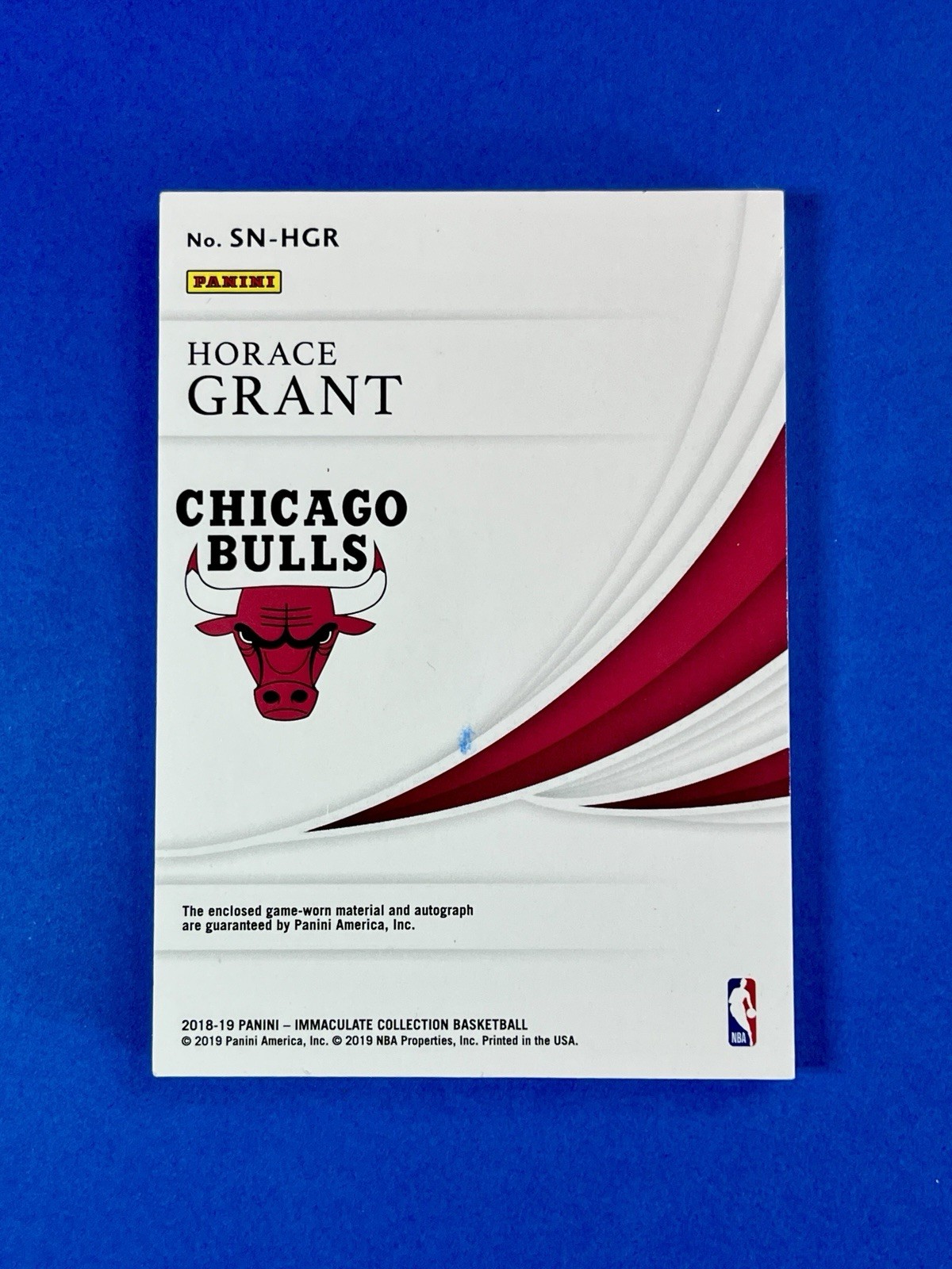 2018-19 Immaculate Horace Grant Game Used Shoe Sneaker Auto 21/49 Bulls view 2