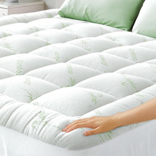 Ultra Soft Full Size Mattress Topper - Viscose Made from Bamboo Pillow Top Mattr