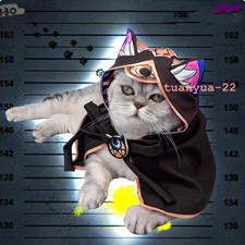 Honkai: Star Rail Cipher Cloak Cat Clothes Dog Pet Dressup Cloth Cosplay Costume