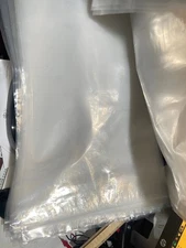 USED 25 Zip Lock Bags Clear 14X24 Ultra Seal Top Bags 3 Gallon NOT CLEAN (J5)