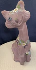 2010 Fenton Susan Bryan OOAK HP Boysenberry "Blossom" Purple Winking Alley Cat