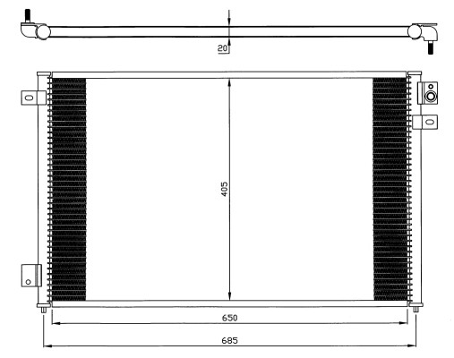 Condenseur climatisation NRF 35567 pour garder votre voiture fraîche en été XR854219
