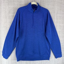 Under Armour Sweatshirt Mens XL Blue Pullover 1/4 Zip ColdGear Thermal Tagless