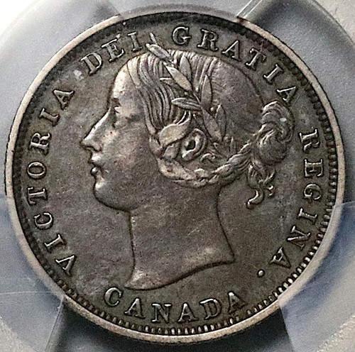 1858 PCGS VF 35 Canada Victoria 20 Cents Sterling Silver Coin (25120703C)