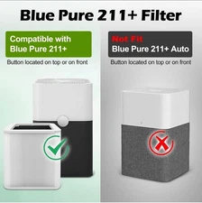 2 PK 211+ Replacement Filter Compatible with Blue Pure 211+Air Cleaner Purifier