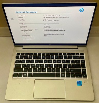 HP ProBook 640 G8 Notebook 16GB i7-1185G7 3.00GHz