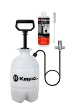 Kegco Deluxe Kegerator Cleaning Kit Pressurized Hand Pump Keg Beer Line Cleaner