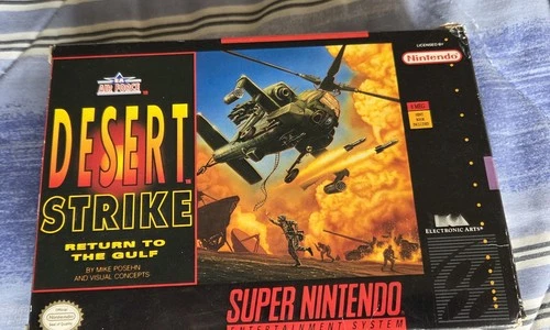 Desert Strike SNES super Nintendo. Box and Manual only