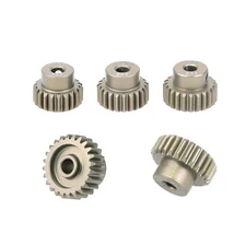 1Set 21T-25T Aluminum Pinion Gear For 1/10 RC Car Brushed Brushless Motor Parts.