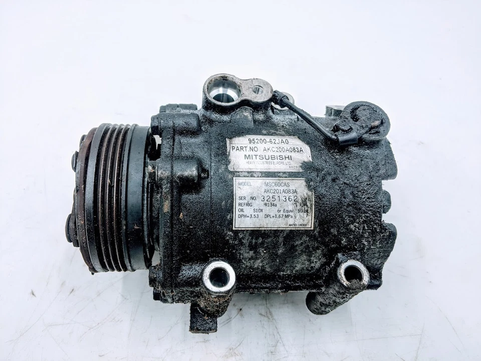 SUZUKI SX4 1.6 AIR CON PUMP AC COMPRESSOR 95200-62JA0, AKC200A083A - Image 2 of 2