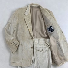 W4011 Christian Dior Set Up Suit Rare Corduroy White Beige Christian Dior
