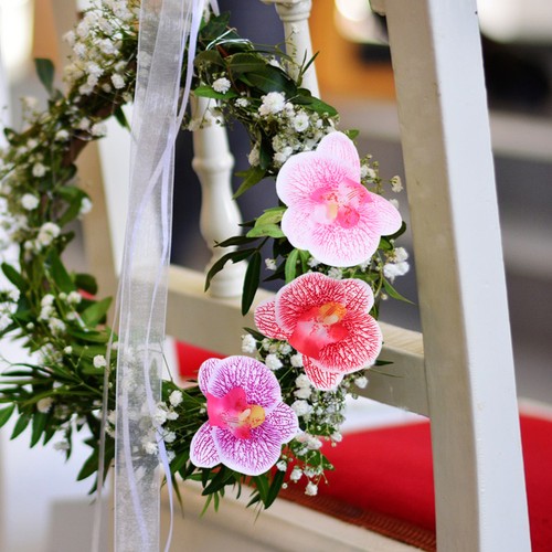 10 Piezas Flor de Hibisco Simulada Bebé Artificial Boda Hawaiana Decoración - Imagen 2 de 12