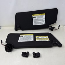 2016-2019 Ford Explorer Black Sun Visor Set Pair W Illumination Homelink Oem