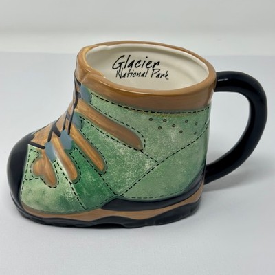 Glacier National Park Hiking Boot Shoe Mug Unique Novelty Coffee Cup Ceramic