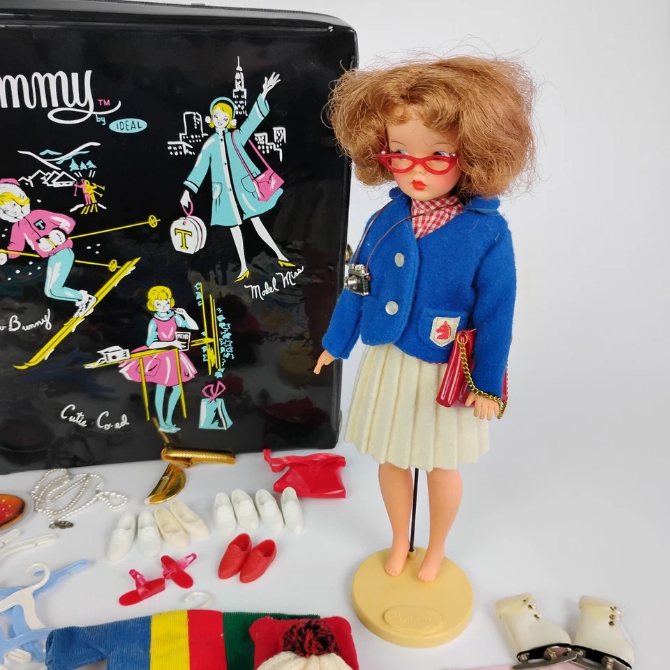 Vintage TAMMY by Ideal Doll With Clothing Accessories and Carry Case Bundle Lot - Image 2 of 4