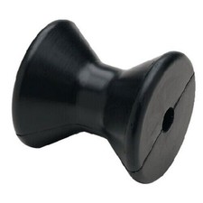 3 Inch Mounting Width Boat Trailer Black Molded Rubber Bow Stop Roller Parts