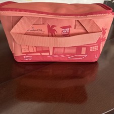 Trader Joe's Mini Insulated Lunch Bag Box Tote Bag, Peach, LIMITED EDITION, NEW